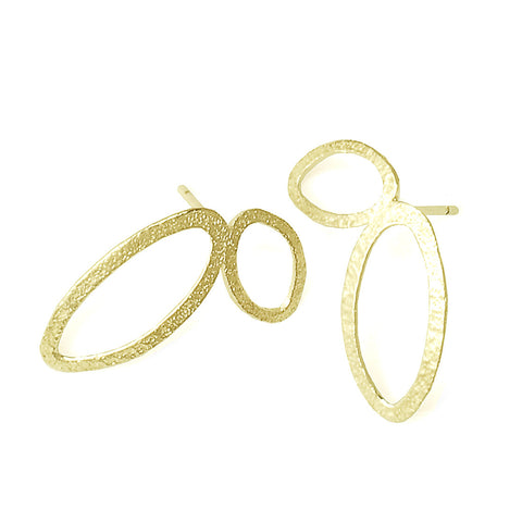 Gold plated Flourish Studs