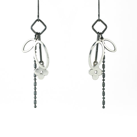 Flourish charm earrings