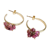 9ct Gold and Tourmaline Hoops